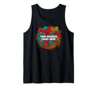 Yarn Hoarder Chaos Mode Funny Knitting Crochet Camiseta sin Mangas