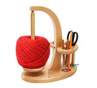 Yarn Holder - 3 Slots Wooden Yarn Holders | Wooden Portable Dispenser | 3 Slots Portable Smooth Craft Tools Organizer | Yarns Ball Holder For Storage Knitting Sewing Wool Thread Table
