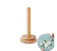 Yarn Holder Crocheting - Wood Wool Knitting Organizer Rack, Crochet Yarns Spinner Stand, Thread Storage Craft Tool | Perfect for Designers Tailors Hobbyists Family Crafting Projects