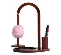 Yarn Holder For Crocheting - Crochet Yarn Holder, Magnetic Wood Yarnn Stand Rack | Multi-Purpose Crochet Organizer With Hook Holderr For Home Crocheting Projects Women Girls Knitting Lovers