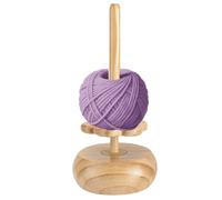 Yarn Holder - Magnetic Wood Yarn Ball Winder | Crochet Spinner For Smooth Tangle-Free Crafting | Portable Crocheting Accessories For Handcraft Activities, Art Class, Home, Travel | Perfect For Women,
