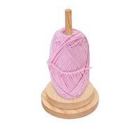 Yarn Holder Spinner | 8.07in Wooden Crochet Winder Organizer Rotating Yarn Holder Smooth Free Knitting Accessory Craft Storage Tool | Knitting Crocheting Sewing Gift for Home Travel Beginners