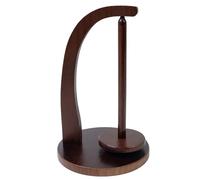 Yarn Holder - Wool Holder | 17.5x17.5x27.5cm Wooden Yarn Ball Stand, Wood Brown, Spinned Yarns Holders for Knitting, Wooden Penduloms Magnetic Yarns Dispenser, Wool Woodens with Knitting Accessories