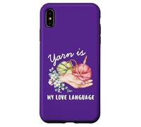 Yarn Is My Love Language Crochet Lover Crochet Lady Carcasa para iPhone XS Max