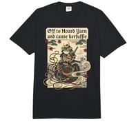 Yarn Lover Frog Japanese Art Style Diseño Gráfico Comfort Colors Adult Heavyweight T-Shirt