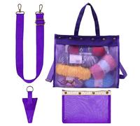 Yarn Organizer Bag - Borehole Design Yarn Organizer | Knitting Crochet Bags, Multi-compartment Yarnn Organizers Bag, Lightweight Yarns Travel Bags For Home Outdoor School Girlfriend Wife Friend