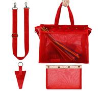 Yarn Organizer Bag - Clear Borehole Design Yarn Pouch,Knitting Tote Bag | Versatile Crafting Companion For Streamlined Yarns Accessibility Home Indoor Outdoor Traveling School Girlfriend Wife