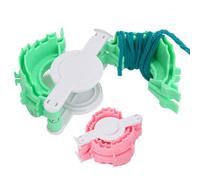 Yarn pum pom Maker - Heart Shape Crochet Ball Tool | 2pcs Portable Fluff waver, DIY Craft Accessory for Kids Adults Beginners, Creative Handmade Crochet Supply for Knitting Projects, Decoration Craft