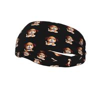 Yarn Puppy - Diadema elástica unisex para yoga, deportes y fitness, para correr, baloncesto, absorbe el sudor