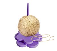 Yarn Spinner, Aesthetic Floral Winder, Smooth Rotation Mechanism, Desktop Knitting Aid, Beginner Crochet Supply, Professional Maker Gear, Compact Thread Organizer 6x4 Inch Creative Utility