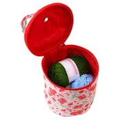 Yarn Storage Bag, Portable Tote Pouch for Crochet Organization, Craft Accessories for Woolen, Yarn Ball, Needle, Button, Thread Box, Key, Oxford Fabric