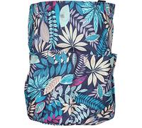 Yarn Storage Tote Large Knitting and Crochet Bag Organizer Sewing DIY Craft Supplies Durable Water Resistant Fabric for Knitting Lovers Travel Handbag Blue Leaves 16.5in