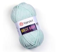 Yarnart Dolce Baby Yarn Soft Chenille Velvet Manta de hilo medio Crochet Amigurumi 50 gramo (1.76 oz) 93 yardas (753)