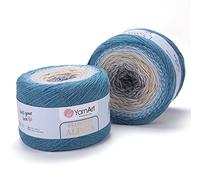 YarnArt Flowers Alpaca 2 x 250 gr Rainbow Hook Winter Yarn 500 gr 20% alpaca - 80% acrílico - Color: Multicolor 417