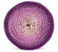 YarnArt Flowers Moonlight hilo de algodón con purpurina, peso 260 g de longitud 1093 yardas, hilo deportivo, ganchillo arco iris, tejido a mano de lúrex metálico, pastel plateado, algodón multicolor,