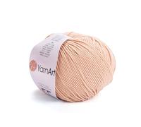 YarnArt, Jeans, Hilo de mezcla de algodón para amigurumi, ganchillo y punto, hilo turco suave 55% algodón, 45% poliacrílico, para proyectos hechos a mano, Color 7