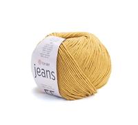 YarnArt Jeans - Hilo deportivo 55% algodón, 45% acrílico, 1 madeja/bola, 50 g, 174 yardas, hilo de algodón suave, hilo amigurumi (84)