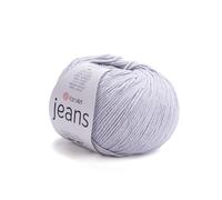 YarnArt, Jeans Sport Yarn, Hilo de algodón suave 55 % algodón, 45 % acrílico, para tejer y hacer amigurumis, 1 madeja/ovillo, 50 g, 160 m, Color 80