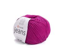 YarnArt, Jeans Sport Yarn, Hilo de algodón suave 55 % algodón, 45 % acrílico, para tejer y hacer amigurumis, 1 madeja/ovillo, 50 g, 160 m, Color 91