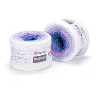 YarnArt RoseGarden 100% algodón Super Fino Cake Yarn 1 madeja / bola 250 gr (8.8 oz) 1093 yardas (301)