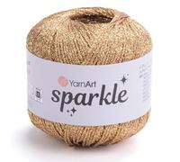 YarnArt Sparkle - Hilo metalizado con brillo, fino y ligero, para ganchillo, punto, amigurumi, cárdigan, chales, bolsos y manualidades (1309).