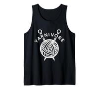 Yarnivore, Regalo Divertido para tejedores y Amantes del Hilo Camiseta sin Mangas