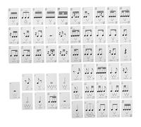 YARNOW 1 Caja De Cartas De Póker Rítmico para Leer Enseñar A Principiantes Juego De Ritmo para Estudiantes Tarjetas De Estudio De Ritmo Entrenamiento De Teoría Musical Juego De