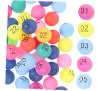YARNOW 1 Juego Bola de Dibujo Digital Dibujar Bolas rifa Largo pequeñas Bolas de plástico para Juegos Bolas de Bingo de plástico Bola numerada páginas
