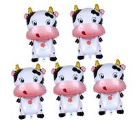 YARNOW 1 Juego De 5 Globos De Vaca Para Decoración De Cumpleaños Suministros Para Fiestas De Cumpleaños Globos De Buey De Dibujos Animados Globo De Fiesta Del Año Del Buey Película