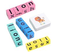 YARNOW 1 Juego De Juguetes De Aprendizaje para Juguetes De Madera para Pequeños Rompecabezas De Letras Juguete Educativo Juegos De Ortografía del Alfabeto para Tarjetas para