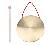 YARNOW 1 Juego Gong de Cobre de Mano de Instrumento de Percusión Chino con Martillo Redondo para Eventos Desarrollo Creativo Infantil y Duradero