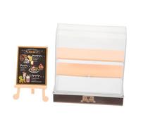 YARNOW 1 Juego Modelo De Gabinete De Pastel Pararse Miniatura Caso Mostrar Gabinetes Gabinete De Exhibición Muñeca Equipo Mini Cosas Gabinete De La Torta Pantalla De La Torta El Plastico