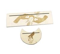 YARNOW 1 Juego Soporte de Cartas del Tarot Lunar Mostrar para Principiantes Soporte de Tarot Tarjetas Largo Titulares oráculo Soporte para Cartas de Tarot tarotista Madera