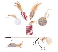 YARNOW 1 Juego Teaser de Gato Juguete Inteligente para Gatos Gatitos Juguetes Ratones Mascota Funny Games Cat Toys Suministros de Juguetes para Gatos Juguete de burlas para Gatos Cuerda