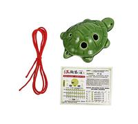 YARNOW 1 Juego tortuga ocarina ocarina de cerámica ocarina en forma de animal estudiantes ocarina flauta de ocarina mini ocarinas ocorina porcelana blanca Verde Color Aleatorio