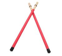YARNOW 1 Par baqueta conformado palos de instrumento de percusión de tambor de percusión de percusión bambú rojo