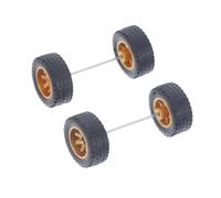 YARNOW 1 Par De Accesorios para Cubo De Rueda De Modelo De Coche De Simulación Neumático Delantero Y Rueda 1 64 Ruedas Todoterreno Llanta Accesorio Ruedas De Repuesto 64 Ruedas De