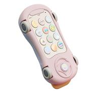 YARNOW 1 Pieza Máquina De Cuentos De Iluminación Musical Juguetes Educativos Juguete Telefónico Infantil Juguete De Aprendizaje De Música Teléfono De Juguete Falso Rosa