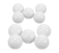 YARNOW 10 Bolas de Ruleta Rusa de Acrílico de Color Blanco para Juegos de Mesa, Accesorios Resistentes para Mejorar la Experiencia en Fiestas y Ruedas de Ruleta