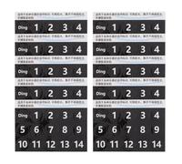 YARNOW 10 Hojas Pegatinas Negras para Handpan y Tongue Drum de Pvc, Fácil Aprendizaje y Progreso Rápido, Ideales para Educación y Entrenamiento Musical