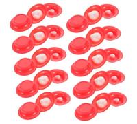 YARNOW 10 Juegos Juguetes De Pollo Al Huevo Mini Juguetes para Huevos Bromas para Juguete De Pollo Pequeño Cosas De Broma Mago Juguete De Pollito El Plastico Rojo