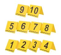 YARNOW 10 Marcadores de Evidencia Escala en Plástico Amarillo Compactos E Integrados para Decoraciones de Fiestas de Detectives y Juegos de Pistas