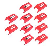 YARNOW 10 Piezas Agujas Estilográficas para Tocadiscos Agujas de Repuesto de Aluminio y Plástico Compatible con Giradiscos y Vinilo Instalación y Sonido