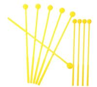 YARNOW 10 piezas Baquetas de Plástico para Mazos para Tambor de Lengua y Marimba Mango para Agarre Cómodo Resistentes y Versátiles para Percusión Infantil