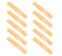 YARNOW 10 Piezas Cañas para Clarinete Cañas de Clarinete y Saxofón Dureza 1.0 Punta Fina Corte sin Limar con Caja de Plástico para Estudiantes y Principiantes Ensayo y Actuación
