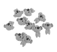 YARNOW 10 Piezas Llavero Koala Mini Figuras de Animales Tigre Juguetes Juguete Puertas Figurilla portabebés para muñecas Osos de Juguete Figura de Oso Resina Gris