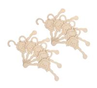 YARNOW 10 Piezas Perchas de Ropa para Mascotas de Madera Organizadores con Diseño Animal para Pequeños Perros y Gatos Colgadores Resistentes para Disfraces y Ropa de Animales Pequeños