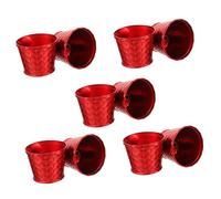 YARNOW 10 Piezas Soporte para Árbol de Navidad Decorativo Maceta Plástica Roja de Base Fija Multifuncional para Árboles Pequeños Accesorio Festivo para y Fiesta