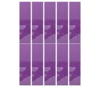 YARNOW 10 Tiras magnéticas borrables en seco con líneas, Tiras para Frases, Color Morado.