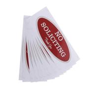 YARNOW 10 Unidades Letrero Decorativo de Prohibición de Solicitar Rojo,